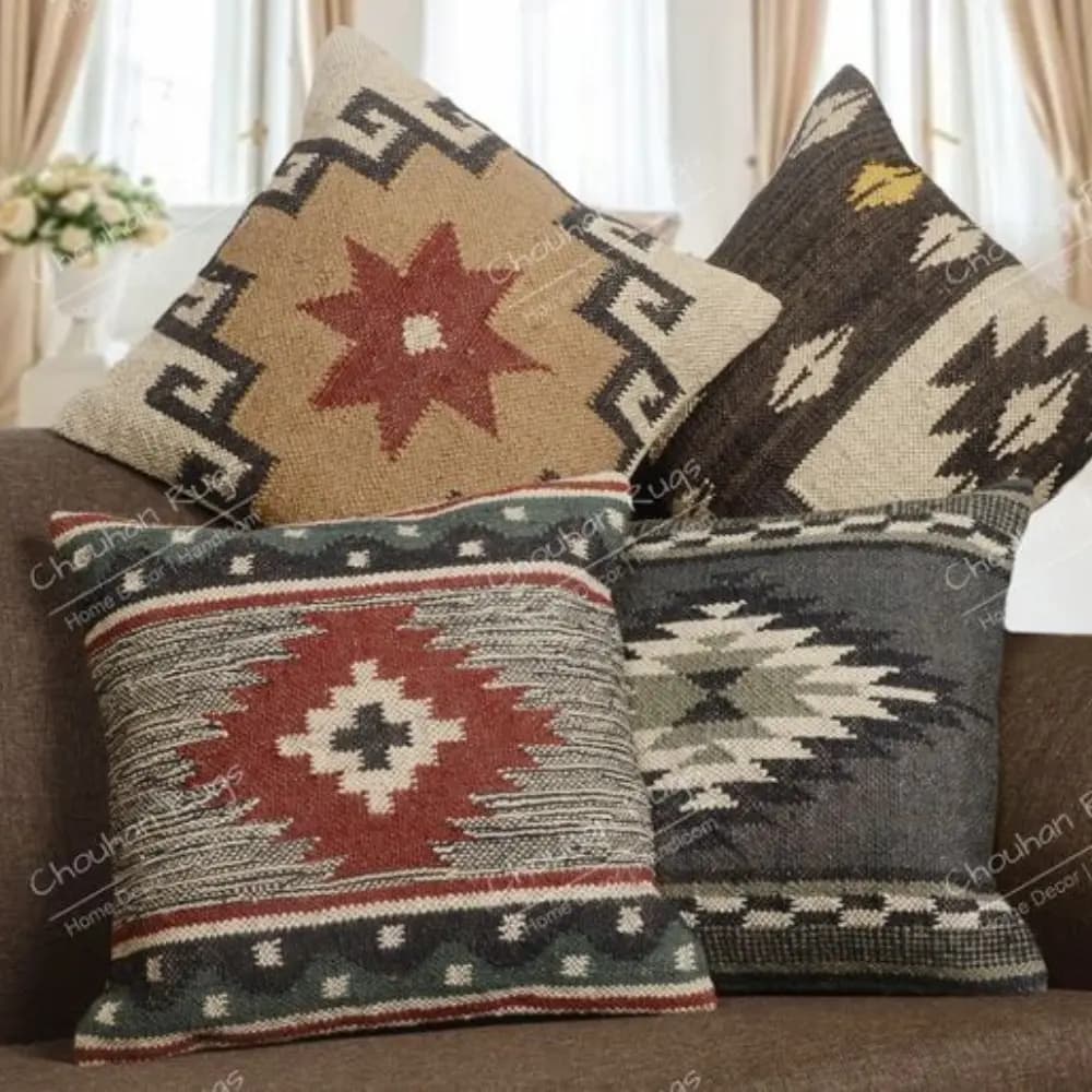 Jute Pillow Jute Cushion Covers Cushion Chouhan Rugs