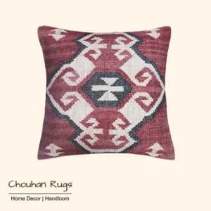 colorful jute cushion covers