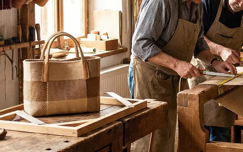 Weaving of Jute Fabric