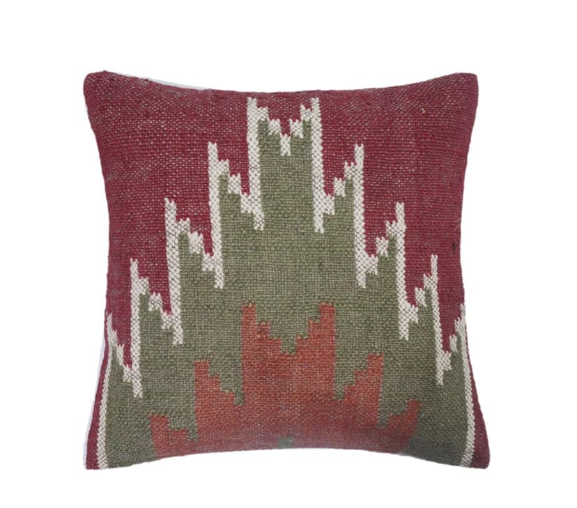 Handmade Wool Jute Cushion Cover