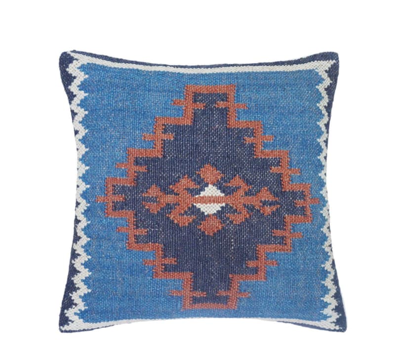 Vintage Kilim Wool Jute Cushion Cover