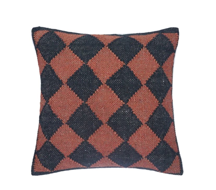 18x18 Inch Wool Jute Kilim Cushion Covers