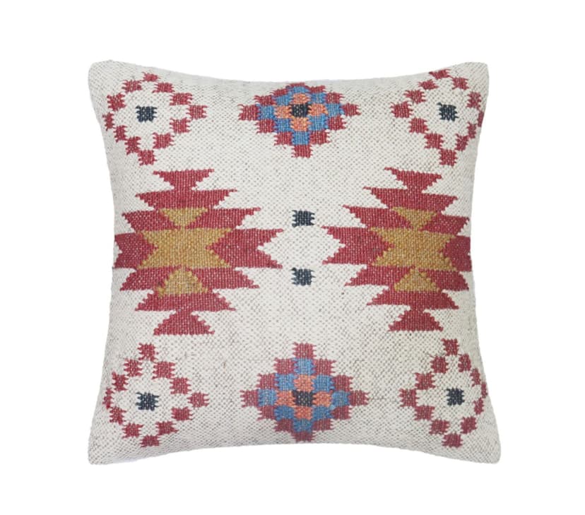 Handmade Wool Jute Cushion Cover