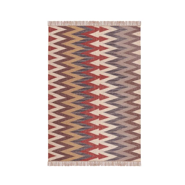 Handwoven Multicolor Wool Jute Kilim Rugs