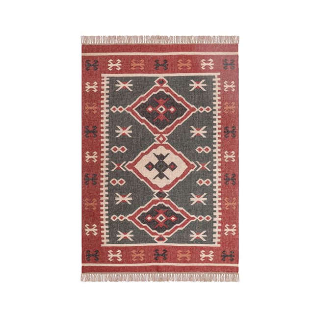 Eco Friendly Wool Jute Kilim Dhurrie Rug