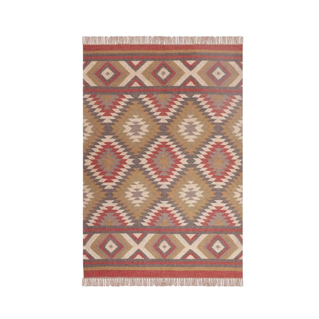 Home Decor Custom Size Bohemian Wool Jute Kilim Rugs