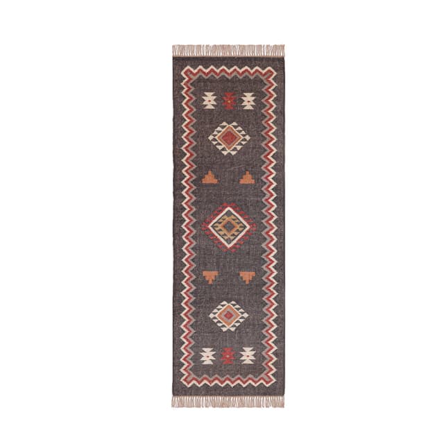 Vintage Decor Kilim Wool Jute Runner Rugs