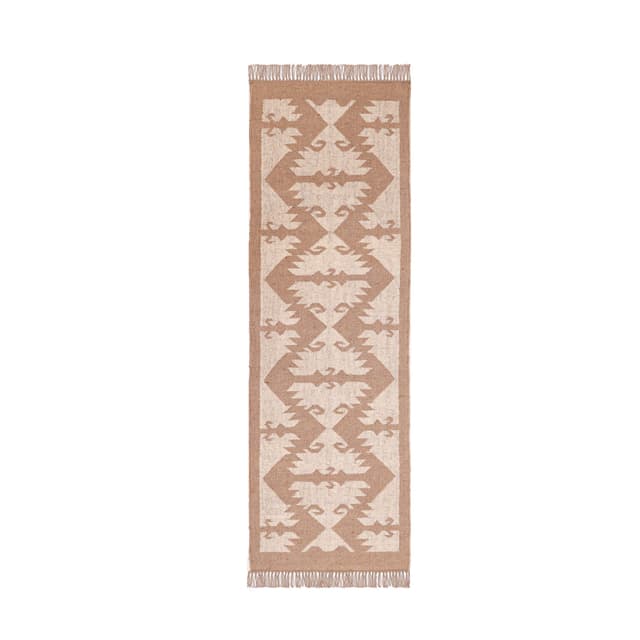 Home Decor Vintage Kilim Wool Jute Runner Rug