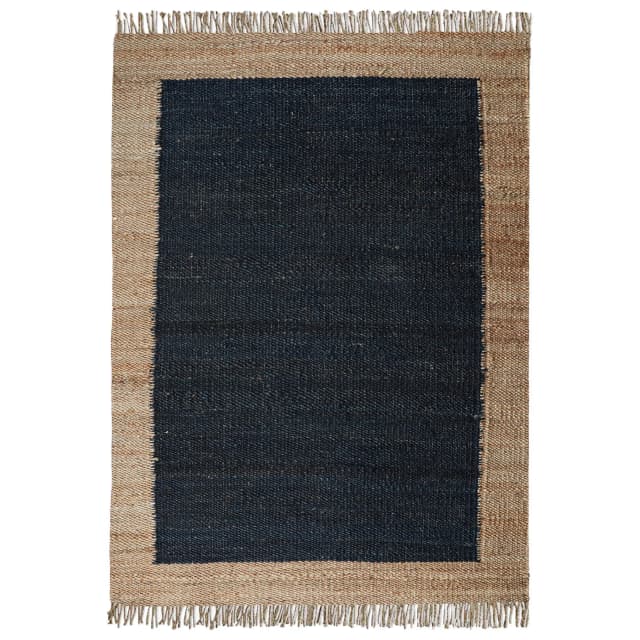 Home Decor Bohemian Hemp Rug with Beige Border