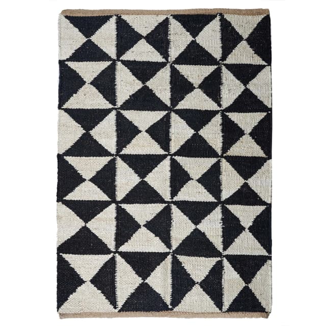 White Hemp Jute Rug With White Design Jute Hemp Rug