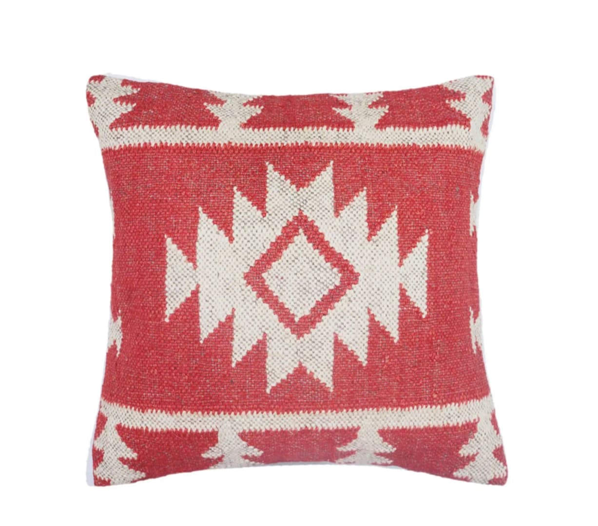 Set of 4 Wool jute Vintage Kilim Cushion Covers
