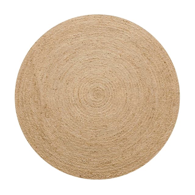 Natural Jute Hand Braided Round Rug