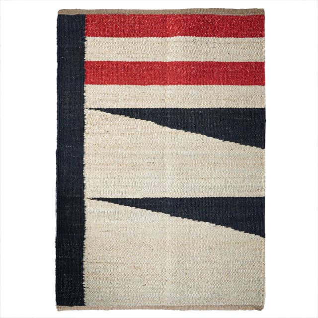 Handmade Multicolor Jute Hemp Rug