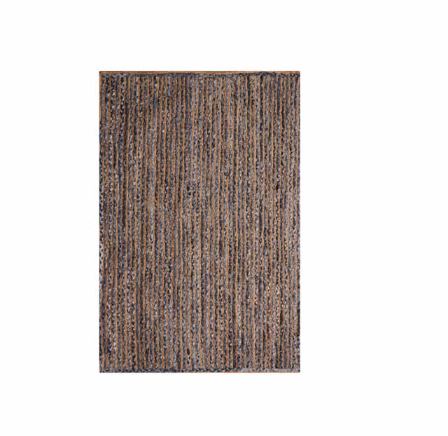 Custom Size Hand Braided Jute and Cotton Rectangle and Square Rug