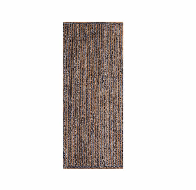 Beige with Multicolor Cotton Hand Braided Runner Rug