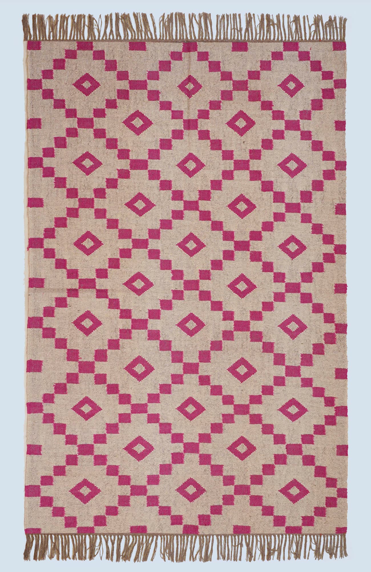 Handmade Navajo Vintage Kilim Multicolor Wool Jute Rug Kilim Rug Handwoven Wool and Jute Rug Handmade Kilim Dhurrie Rug Traditional Indian jute Area rug