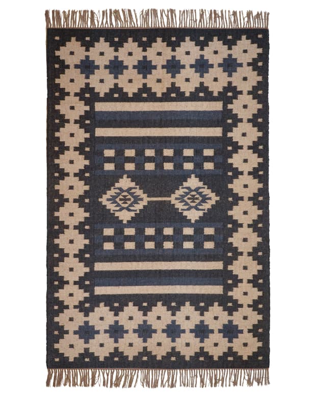 Rugs For Home Decor Vintage Black with Off White Design Wool Jute Rug Traditional Kilim Rug Indian Rug Oushak Rug Vintage Kilim Rugs