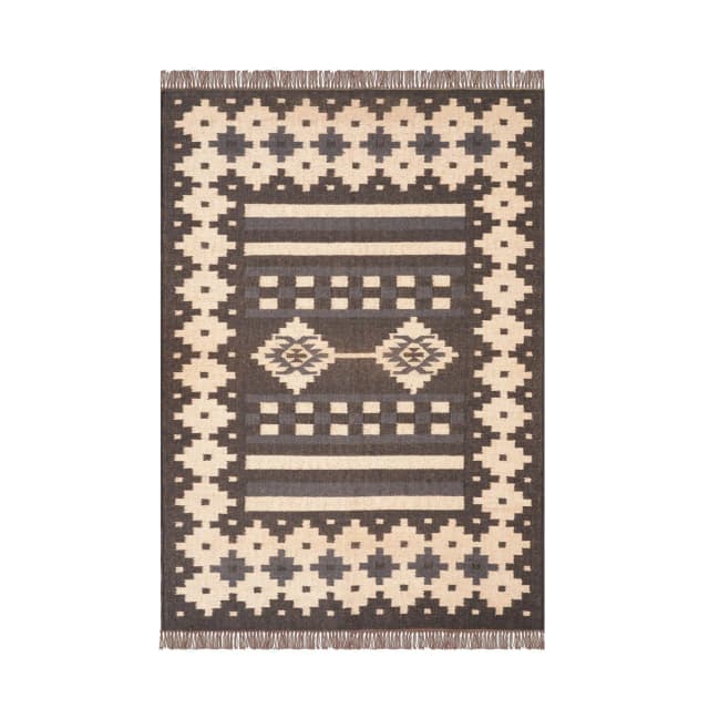 Rugs For Home Decor Vintage Black with Off White Design Wool Jute Rug Traditional Kilim Rug Indian Rug Oushak Rug Vintage Kilim Rugs