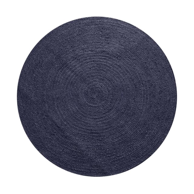 Hand Braided Eco Friendly Bohemian Custom Color Jute Round Rug