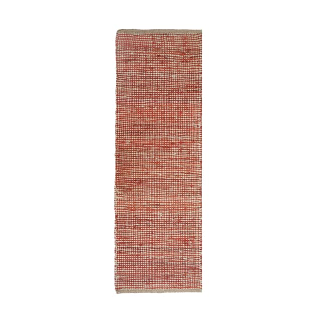 Indian Hand Loom White with Custom Color Stair Decor Jute Hemp Runner Rug