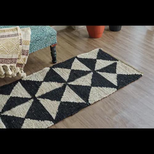 Handmade Hemp Rug off White and Black Color Boho Decor Hemp Hallway Decor Hemp Jute Rug Hemp For Farmhouse Custom Size Hemp Carpet Vintage Large Area Rug 