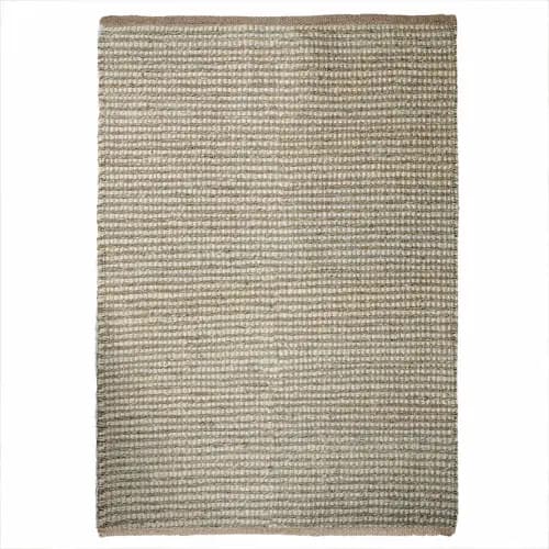 Hand Crafted Beige And Offwhite Color Lagre Area Rectangle Rug Vintage Hemp Jute Rug For Living Room Decor Rug Decorating Rectangle Rug 