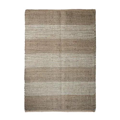 Hand Crafted Rectangle Rug Beige And Offwhite Color Lagre Area Rug Vintage Hemp Jute Rug For Living Room Decor Rug Hallway