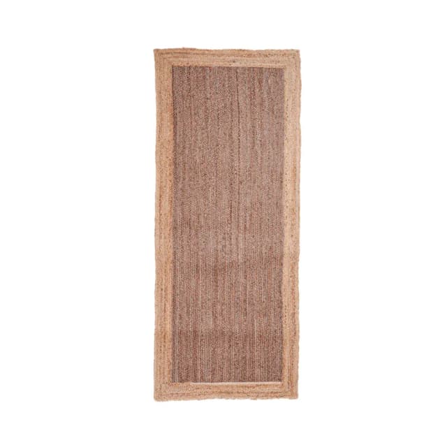 Brown Jute Rug With Beige Border Decor Home