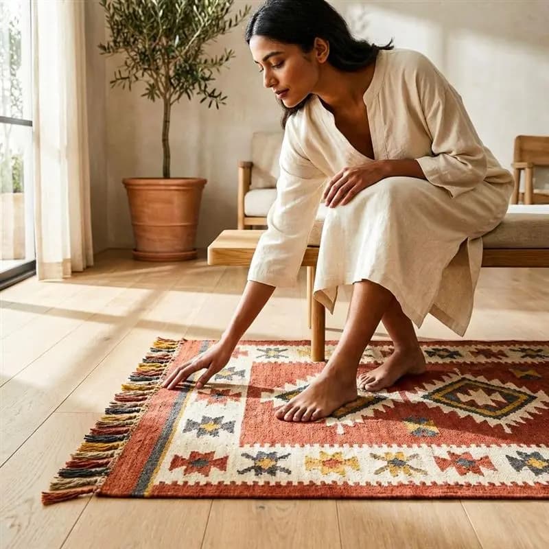 Wool Jute Kilim Rugs USA: Durable & Eco-Friendly Choices