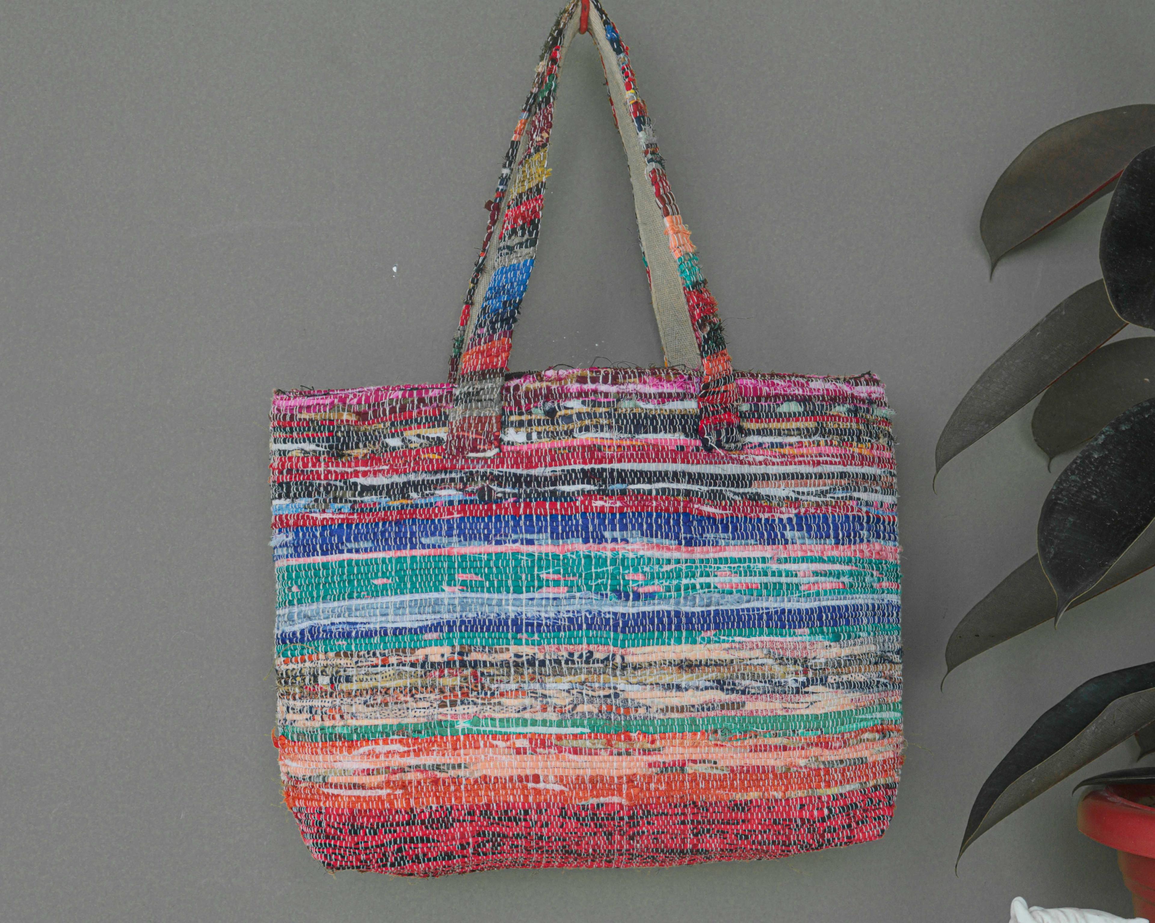 Cotton Multicolor Handmade Bags