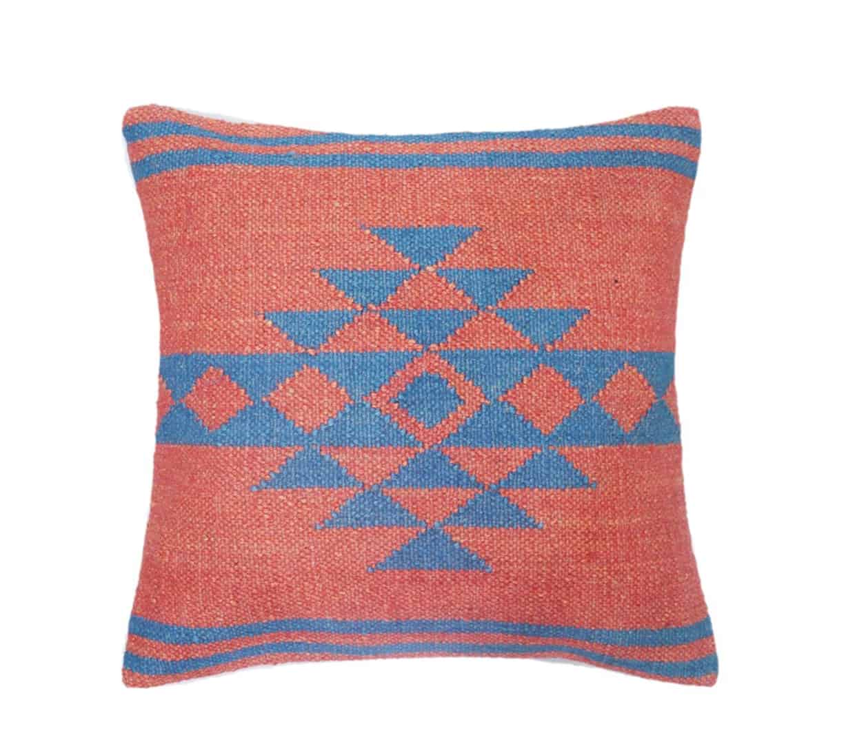 Vintage Kilim Wool Jute Cushion Cover - Image 3