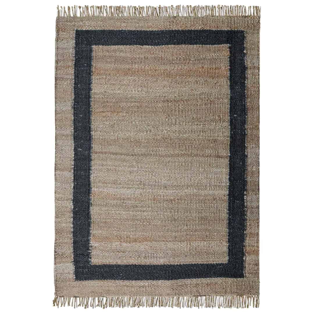 Custom Size Handwoven Jute Hemp Rug - Image 1