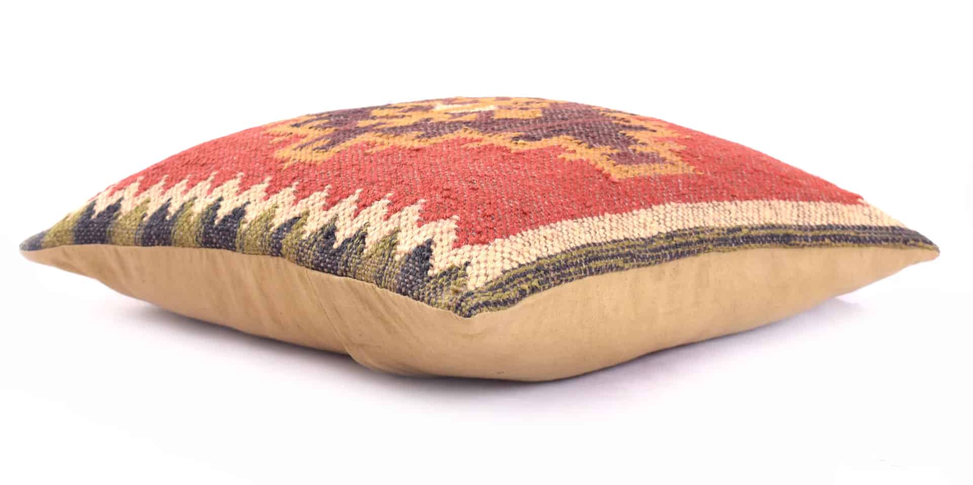 Handmade Wool Jute Kilim Pillow Covers - Image 2