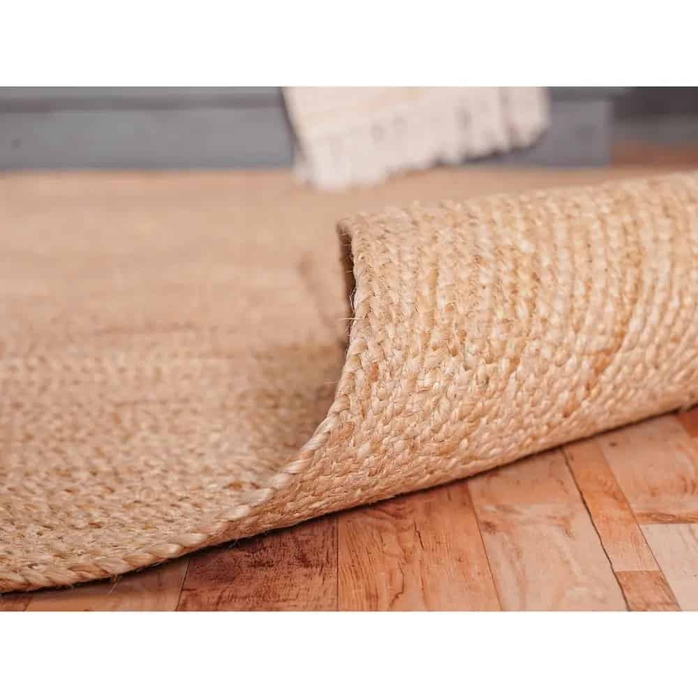 Custom Size Hand Braided Natural Jute Rug - Image 3