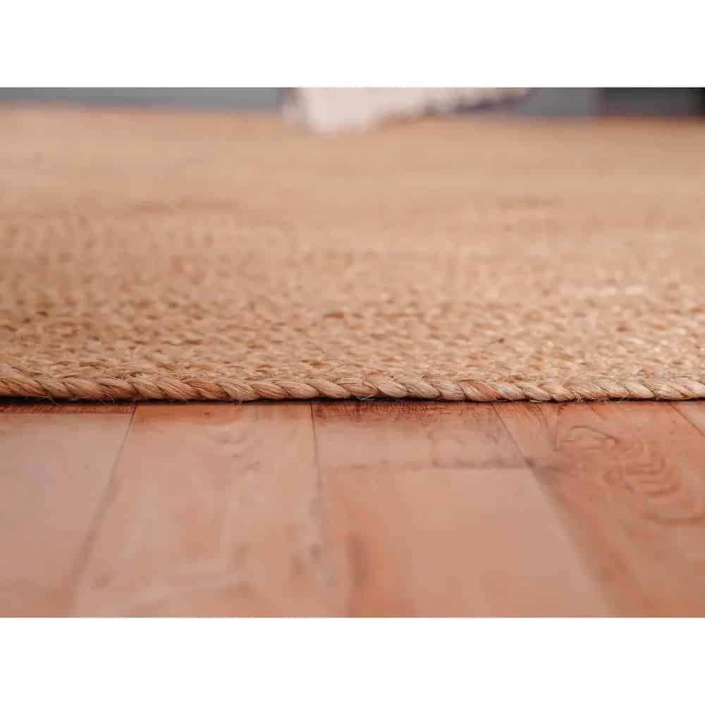 Custom Size Hand Braided Natural Jute Rug - Image 5