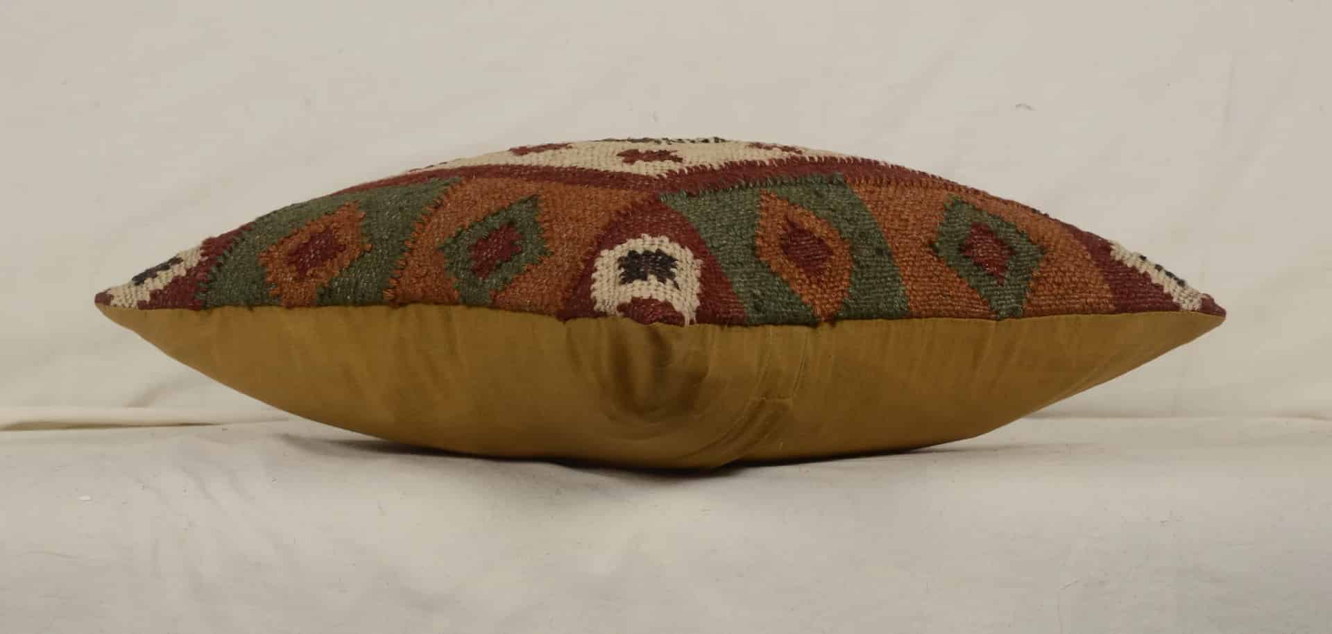 Bohemian Handwoven Wool Jute Kilim Pillowcases - Image 2