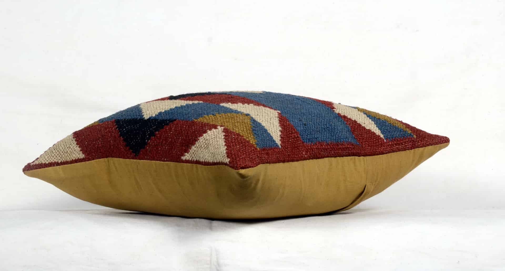 Indian Handmade Multicolor Kilim Cushion Covers - Image 2