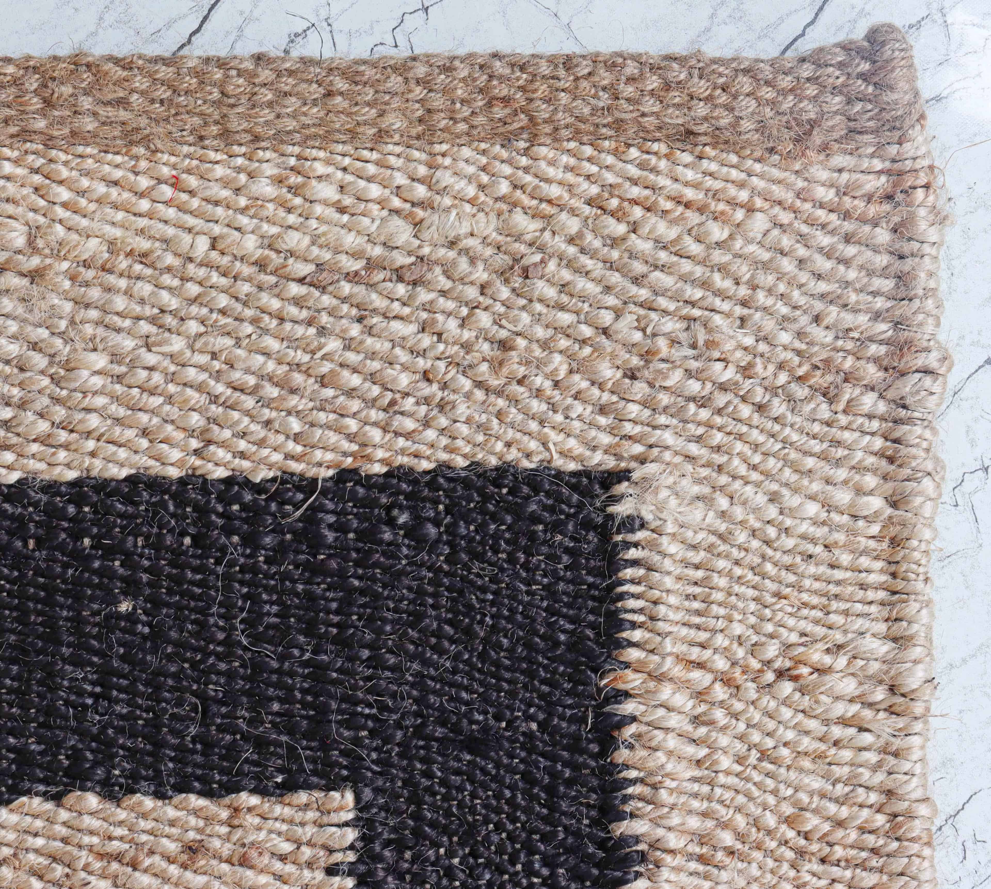 Home and Living Room Decor Beige Hemp Runner with Black Border Handmade Stair Jute Hemp Runner Rug Large Runner Dhurrie Rug For Living Room Decor Rug - Image 6