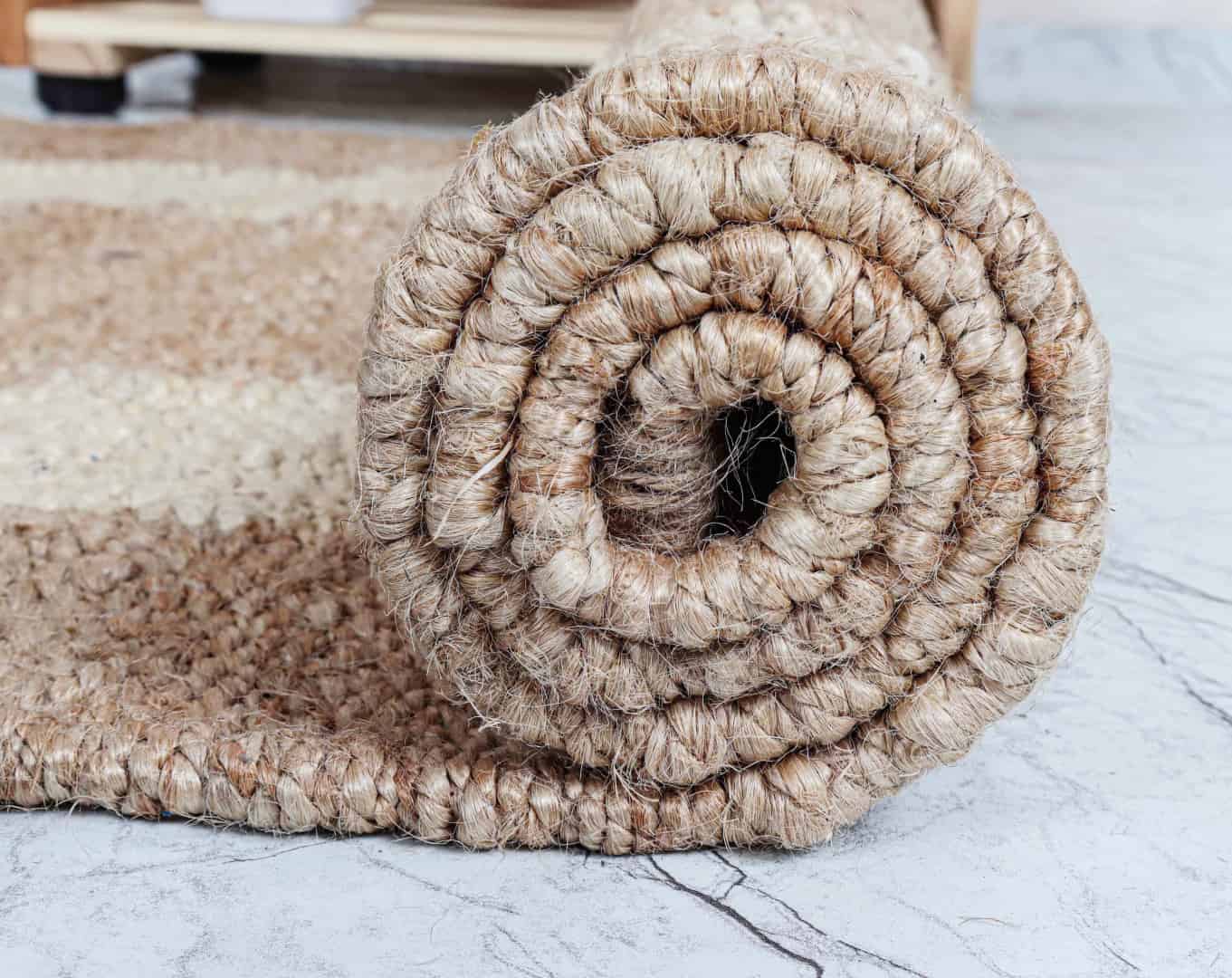 Off White Border Indian Hand Woven Large Area Natural Jute Hemp Runner Rug for Home Decor Rug Vintage Jute Dhurrie Boho Area Rug - Image 7
