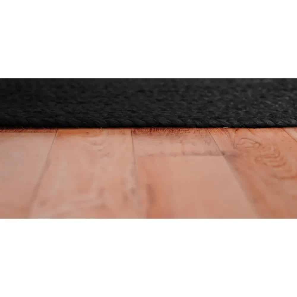 Hand Braided Custom Color Rectangle Jute Rug Home Decor Boho Area Rug - Image 5