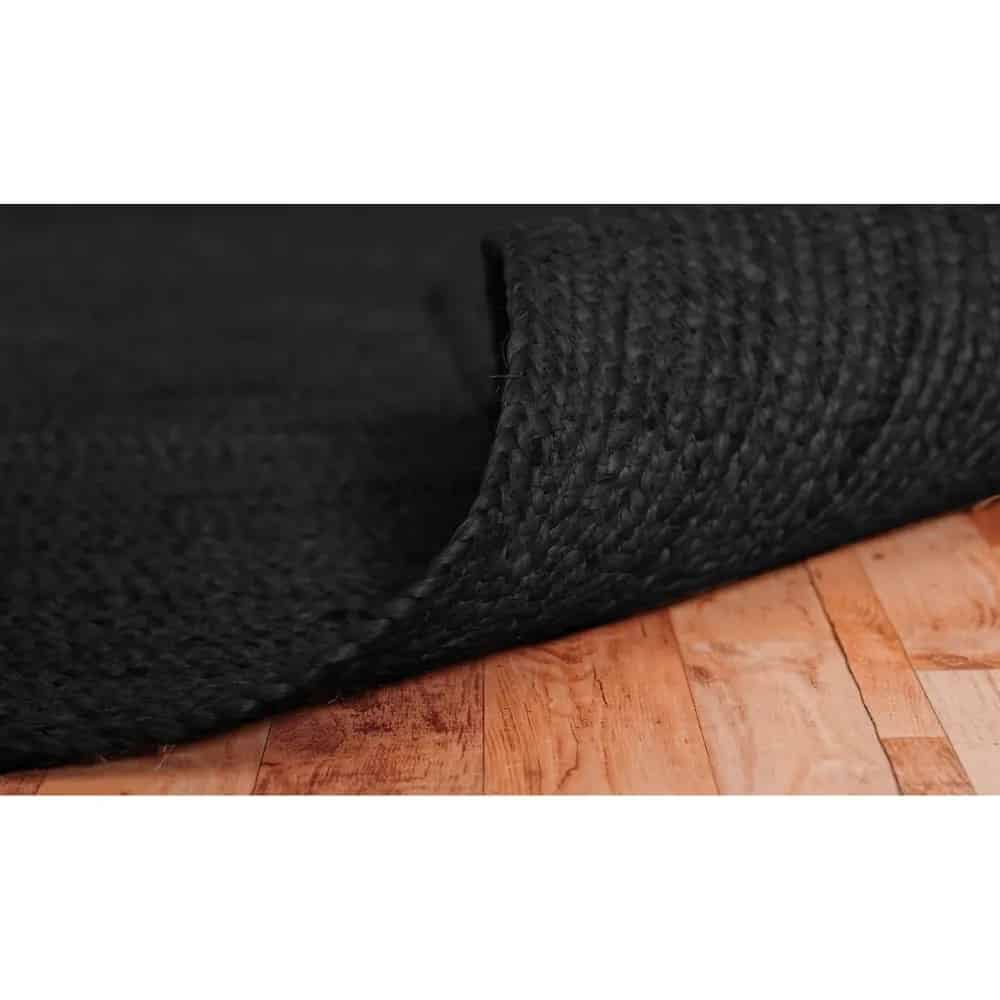 Hand Braided Custom Color Rectangle Jute Rug Home Decor Boho Area Rug - Image 3