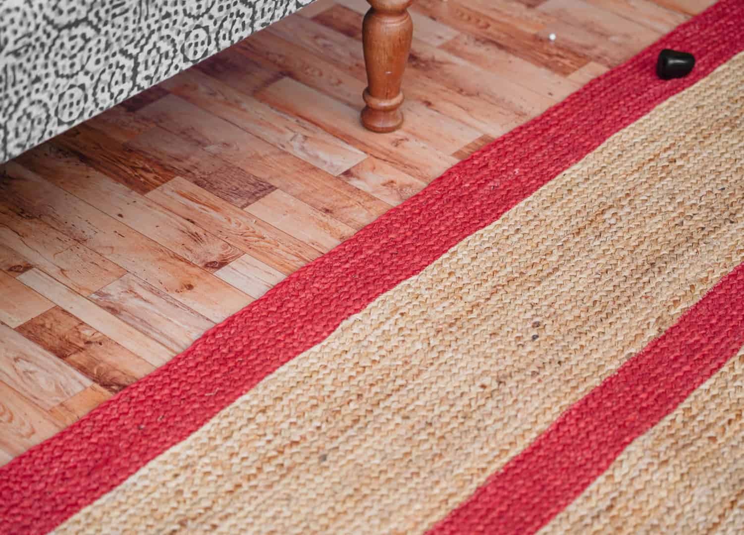 Eco Friendly Handmade Braided Large Area Natural Jute Rug with Color Border - Image 4