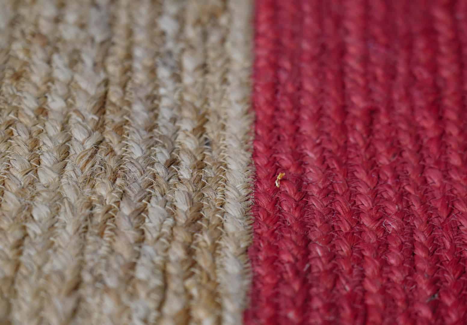 Beige with Color Border Bohemian Hand Braided Jute Rectangle Rug - Image 6