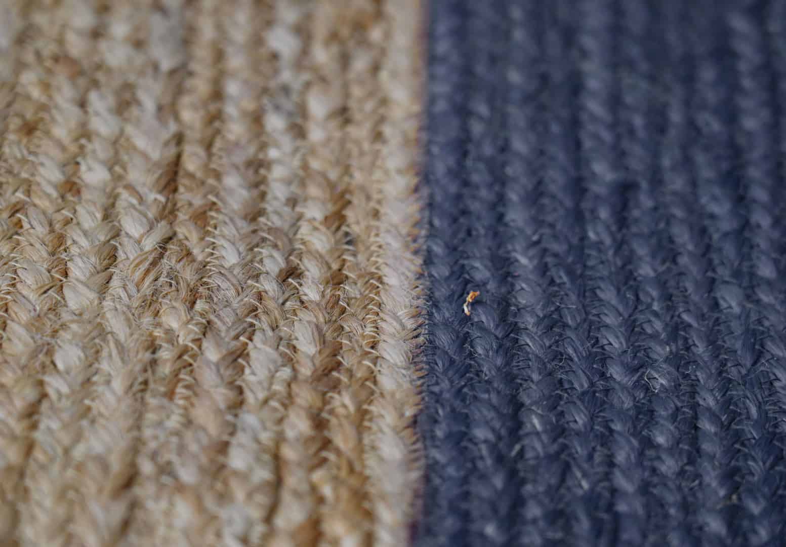 Large Area Hand Braided Beige with Color Bordered Bohemian Jute Rectangle Rug - Image 5