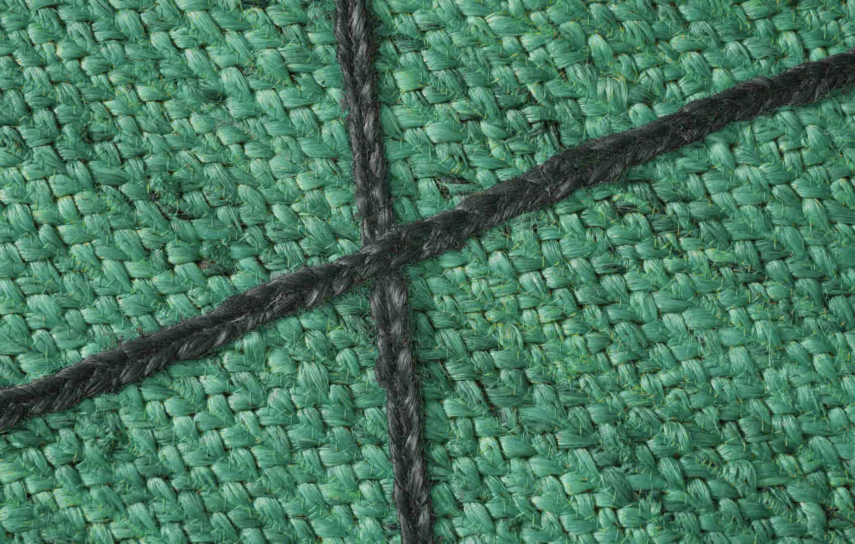 Various Color Hand Braided Bohemian Black Diamond Design Jute Runner Rug - Image 4