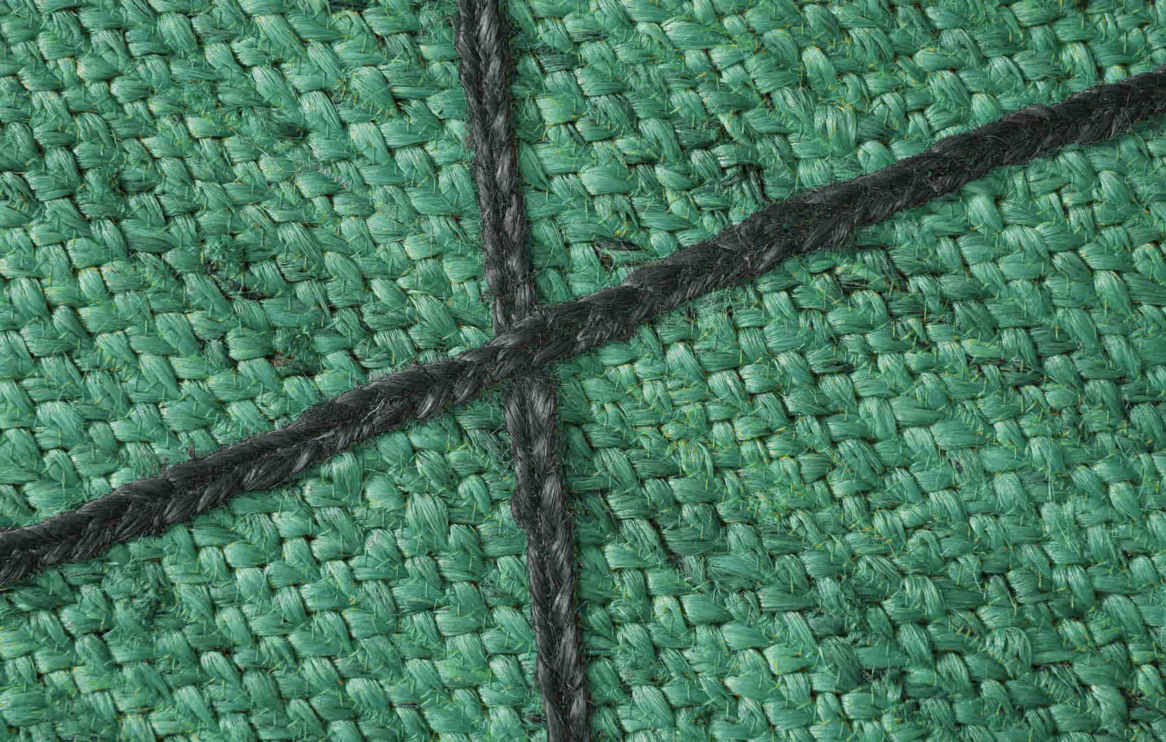 Various Color Hand Braided Bohemian Black Diamond Design Jute Runner Rug - Image 4