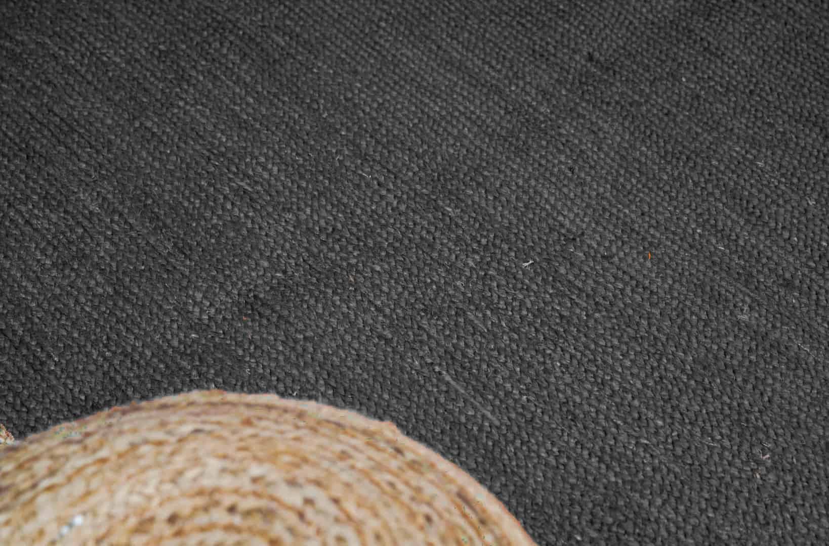 Color with Beige Border Handmade Braided Jute Rectangle Rug - Image 4