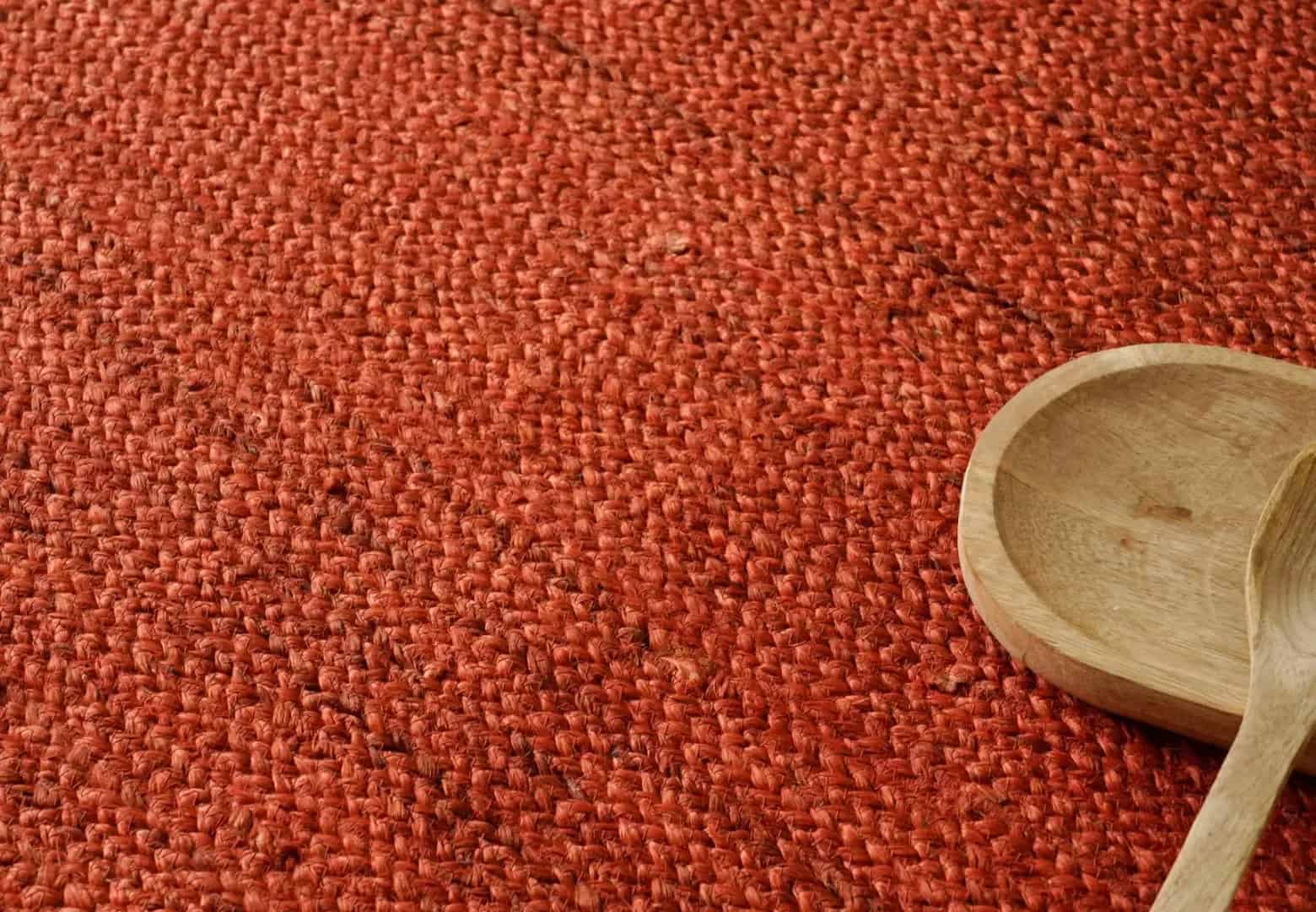 Eco- Friendly Hand Braided Rectangle Jute Rug Beige With Customize Color Border - Image 7