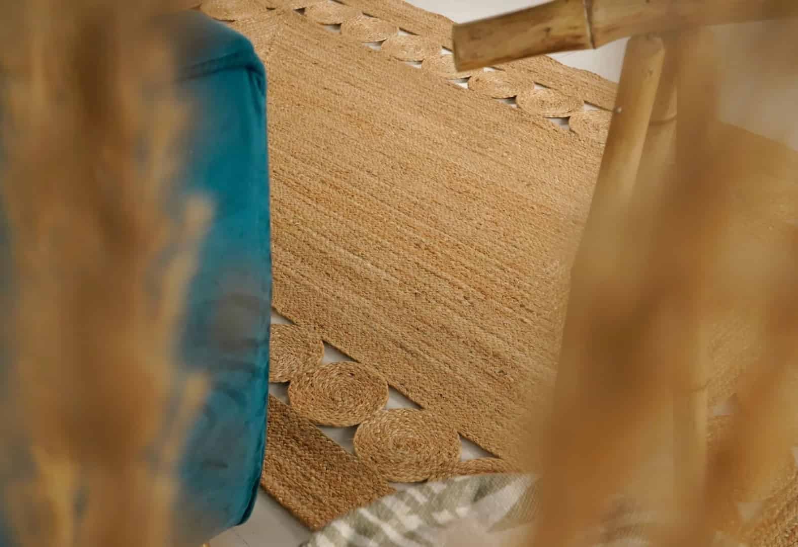 Eco Friendly Hand Braided Natural Rectangle Jute Rug - Image 6