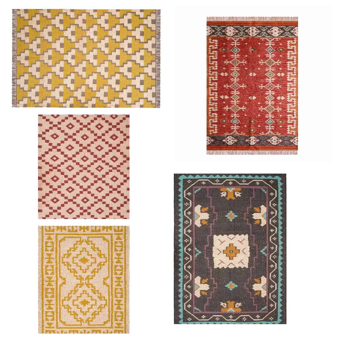 Kilim Jute Rugs Total 20 Pices In 3x5 Ft Size ( 2 pices Each Design ) - Image 2